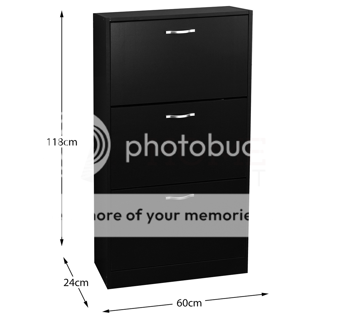 Schuhschrank mit 3 Schubladen zur Aufbewahrung Ausziehen Hölzern